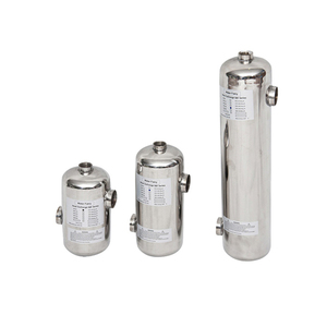 อุปกรณ์แลกเปลี่ยนความร้อนจากเปลือกและท่อสแตนเลส304สำหรับสระว่ายน้ำและอ่างอาบน้ำน้ำแข็ง - Product Image 1