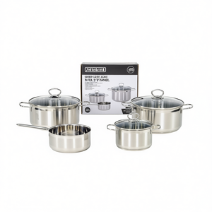 Manhattan Stainless Steel <b>Cookware</b> <b>Set</b> 4 Pieces With Lids For Stovetop Cooking - Product Image 2