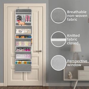 Foldable <b>Storage</b> Organizer <b>Box</b> Over Door Hanging Organizer with 4 Large Capacity Pockets & 4 Side Pockets & 2 Small Pockets - Product Image 6