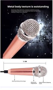 Microphone et écouteurs intégrés pour mini-téléphone portable, gadget USB promotionnel universel pour le karaoké - Product Image 4
