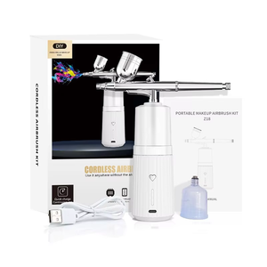 Compresseur d'<span class=keywords><strong>aérographe</strong></span> <span class=keywords><strong>professionnel</strong></span> avec <span class=keywords><strong>aérographe</strong></span> à double action pour la <span class=keywords><strong>peinture</strong></span> automobile et les travaux de loisirs créatifs - Product Image 1
