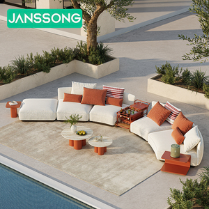 <span class=keywords><strong>Set</strong></span> Divano da Esterno Moderno per Villa, Divano da Giardino, <span class=keywords><strong>Set</strong></span> da Giardino per Hotel, <span class=keywords><strong>Set</strong></span> da Esterno per Resort, <span class=keywords><strong>Set</strong></span> di Mobili da Esterno in Alluminio - Product Image 2