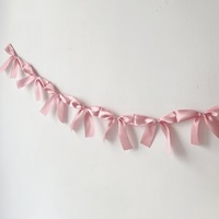 INS nœud papillon ruban guirlande drapeaux princesse filles bébé chambre tenture murale décoration fanion pépinière décor fête bannière Photo accessoires