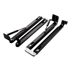 Extendable Table <b>Hardware</b> Kit Q235 Steel Foldable Drawer Slide Rail Space Saving Furniture Accessory - Product Image 1