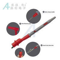 JIALUN 20A 1000V Cable de prueba para multímetro de cobre con aislamiento de silicona, kit de cables de alta corriente rojo y negro