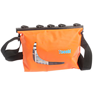 Tteoohl Bolsa impermeable para teléfono de 13 pulgadas con bolsillo para teléfono móvil para natación, buceo, flotación, correa desmontable unisex - Product Image 3