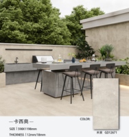 Carrelage en porcelaine antidérapant R11 de 18 mm pour la zone autour de la piscine, haute dureté, résistant à l'usure, carrelage de sol extérieur, décoration de patio