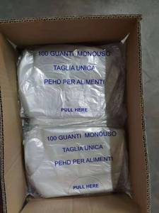 Paquet de 100 gants de ménage en PEHD de sécurité en <span class=keywords><strong>plastique</strong></span> polyéthylène jetables de qualité alimentaire dans la cuisine - Product Image 4