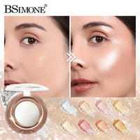 Palette de surligneur scintillant effet diamant, soyeux, facile à estomper, waterproof, contouring longue tenue, 8 teintes lumineuses, OEM ODM Marque Privée