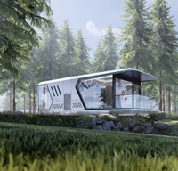 Maison conteneur en acier moderne et mobile de luxe ZhongHao, style capsule spatiale préfabriquée, hôtel capsule préfabriqué personnalisé