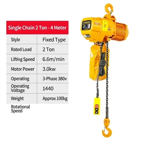 โรงงานรับรองมาตรฐาน CE ขายตรง รอกโซ่ไฟฟ้าแบบ <span class=keywords><strong>KITO</strong></span> ขนาด 2 ตัน พร้อมใบรับรอง CE สำหรับใช้ในโรงงานและท่าเรือ - Product Image 2