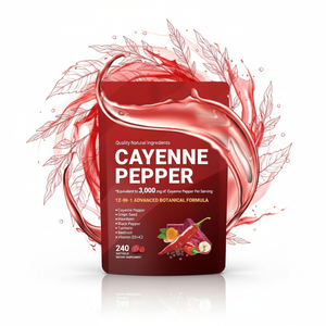 Capsules de piment de Cayenne en gélules molles, 240 unités, pour le soutien des veines, du cœur et des vaisseaux sanguins, avec Vitamine E, D3, K2, Pépins de raisin, Aubépine, Betterave, Berbérine - Product Image 3