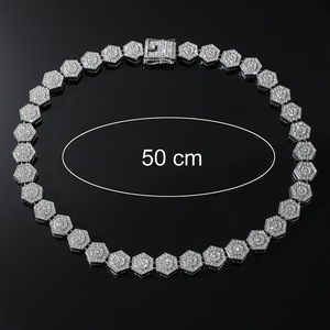 Rock Sugar Chain Geometric Hip Hop Necklace Bracelet Accessories Hollow Men's Accessories Tanjing Fashion Lijing Necklace - Product Image 4