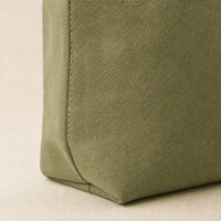 Sac fourre-tout long en toile de coton avec impression de logo personnalisé, réutilisable, pliable et lavable pour usage quotidien – Vente en gros