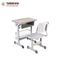 Conjunto de Silla y Escritorio Ergonómico Ajustable en Altura para Niños, Estructura de Acero de 3 Etapas, Doble Almacenamiento, para Escuela, Hogar y Estudio, Venta al Por Mayor