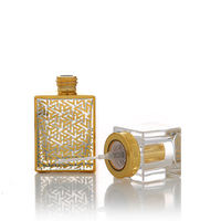 Bouteilles en verre vides de 30 ml les plus vendues avec bouchon à vis et impression UV pour parfum Atar, présentant un emballage design avec vaporisateur d'eau
