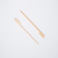 Brochettes de barbecue plates en bambou Teppo jetables, écologiques, de qualité supérieure, prix usine, en vrac