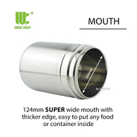 Pot de fermentation pour yaourt en acier inoxydable de 1,9 L, isolé sous vide, hermétique, réutilisable, pour la fabrication de probiotiques maison et l'utilisation en cuisine