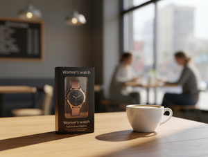 Reloj Inteligente de Moda para Mujer, Pantalla LCD de 1.3 Pulgadas, Bluetooth, Monitor de Ritmo Cardíaco, Correa de Cuero, Caja Redonda de 38mm - Product Image 2