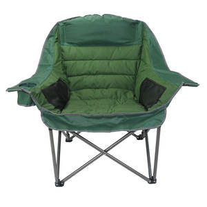 XL Large Oversize acolchado adulto Camping media luna silla plegable Silla de playa - Product Image 2