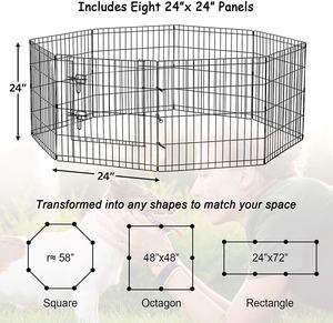 Lồng Chó Thú Cưng Cỡ Lớn 6ft X4ft X6ft, Nhà Cho Chó Có Mái Che Bằng Thép Không Gỉ, Nhà Cho Chó Chịu Lực Nặng Ngoài Trời - Product Image 2