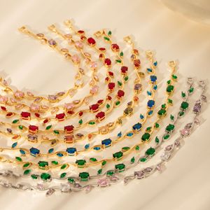 Bracelet en laiton micro-incrusté de zircon de qualité, style luxe, inspiré d'Instagram, minimaliste et luxueux, best-seller transfrontalier 2026 - Product Image 5