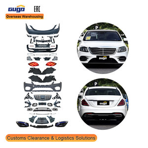 Bộ bodykit GUGO cho Mercedes-Benz S W222 2014-2017, lưới tản nhiệt & cản trước nâng cấp bằng nhựa ABS cho mẫu S450, tình trạng mới. - Product Image 1