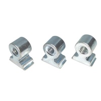 Attaches à écrou à angle droit autotaraudeuses RAA/RAS zingué poli pour tôle en acier inoxydable industrie de l'aluminium