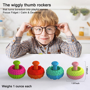Custom 6 Pack Other Thumb Rocker Fidget <b>Toys</b> for Kids Adults Autism <b>ADHD</b> Anxiety Hugebirds HBST-1 - Product Image 5