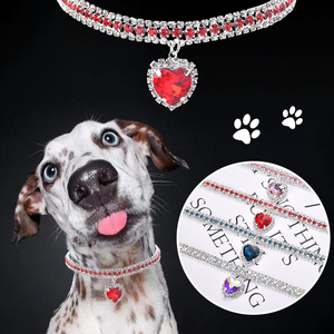 Magnifique collier pour chat et chien avec nœud en cristal, bijoux de fête pour princesse, collier pour animaux de compagnie - Product Image 2
