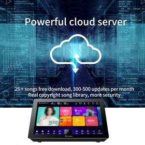 KV-X5 15.6 Inch 6T Portable 1080P Touch Screen All in One Family <strong>Karaoke</strong> Machine with Wireless <strong>Mixer</strong> Microphone - Product Image 5