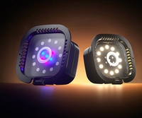 Lampe de terrarium intelligente en plastique à 3 modes UVB UVA LED, spectre complet, minuterie, intensité réglable, pour tortue, lézard, gecko