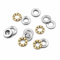 Rodamiento de Bolas de Empuje Plano F6-12, F6-12M 6x12x4.5mm, Rodamientos de Bolas Axiales Miniatura de Alta Velocidad y Precisión, de Acero Cromado