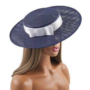 Yeni tatil moda Fascinator şapka Deluxe ilmek Sinamay kilise şapka kadınlar için yeni Hairnet hediye parti dans dekorasyon - Product Image 5