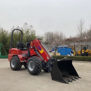 Machines de terrassement 1 tonne 1.2 tonnes chargeuses sur pneus hydrauliques chargeur à bras télescopique petites chargeuses sur pneus avant à vendre - Product Image 4