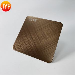 H4024 lamiera di acciaio inossidabile 304 colori lamiera di acciaio inossidabile spazzolata colore ottone - Product Image 4