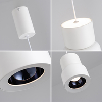 Lustre LED moderne Kasanto en fer blanc chaud pour la maison et l'hôtel, à suspendre au plafond