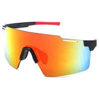 Lunettes de soleil de sport polarisées UV400 coupe-vent pour hommes, logo personnalisé, monture TR90, verres multicolores, lunettes de sport pour la randonnée et l'escalade