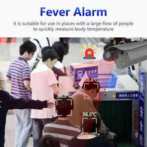 Máy Quay An Ninh Nhiệt Thân Màu Đen Tích Hợp Máy Quay Nhiệt Cctv Nhận Diện Khuôn Mặt Để Bán Mạng Kim Loại Ip <span class=keywords><strong>1080P</strong></span> H.265 4Mm CMOS - Product Image 4