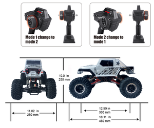 แปรงปัดฝุ่น REMO Hobby SJY-1071 1/10 SCALE ELECTRIC 4WD 2. รถบังคับวิทยุ 4GHZ สำหรับวิ่งออฟโรด ขับเคลื่อนด้วยมอเตอร์แบบแปรงถ่าน พร้อมระบบบังคับเลี้ยวล้อหน้า - Product Image 3