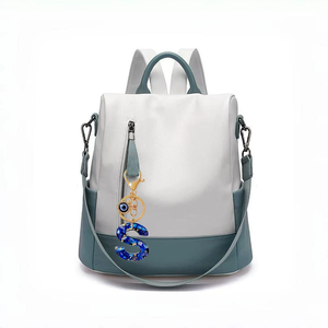 Llavero de Moda 2025 con Inicial de 26 Letras, Aleación de Zinc, Diseño de <span class=keywords><strong>Ojo</strong></span> Turco Azul de la Suerte, Amuleto para Colgar en el Bolso - Product Image 2