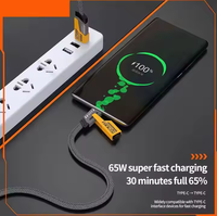 Venta al por mayor de fábrica 4 en 1 Cable de teléfono de carga rápida multifuncional Cargador USB Cable DE DATOS PD 27W 65W Cable de alta potencia para teléfonos