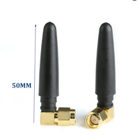 Routeur intérieur longue portée canard en caoutchouc récepteur sans fil vertical 433 MHz 5.8GHz ABS + cuivre 2dbi petite Communication poivre