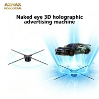 Ventilateur Holographique 3D Haute Résolution AZMAX 1184LED 100cm – Affichage Publicitaire Hologramme WiFi pour Centres Commerciaux (Vente en Gros)