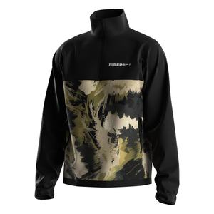 Veste pull à fermeture éclair 1/3 pour homme avec col montant, personnalisation de marque disponible, idéale pour la gym et les tenues décontractées - Product Image 1