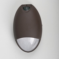 Projecteur mural LED extérieur 12 W, 1000 lumens, étanche IP65, en aluminium découpé, avec capteur de lumière d'urgence pour zones humides
