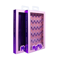 Nouveau design personnalisé boîte d'emballage en PET boîte à tiroir boîte d'emballage pour étui de téléphone portable avec ruban avec fenêtre transparente