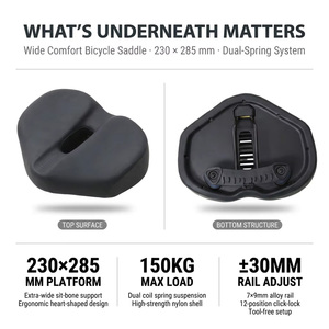 Selle de vélo TXED confortable, longue distance, durable, large, personnalisable, surface lisse, sécurité, unisexe, adultes - Product Image 5
