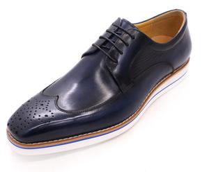Chaussures en cuir pour hommes, style britannique, décontractées, à semelle épaisse, en cuir véritable, nouvelle collection, tendance, vente chaude - Product Image 3