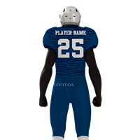 Uniformes de football américain personnalisés, respirants, en jersey spandex/polyester, ensemble pantalon, manches courtes, transfert thermique, nom de l'équipe, numéro